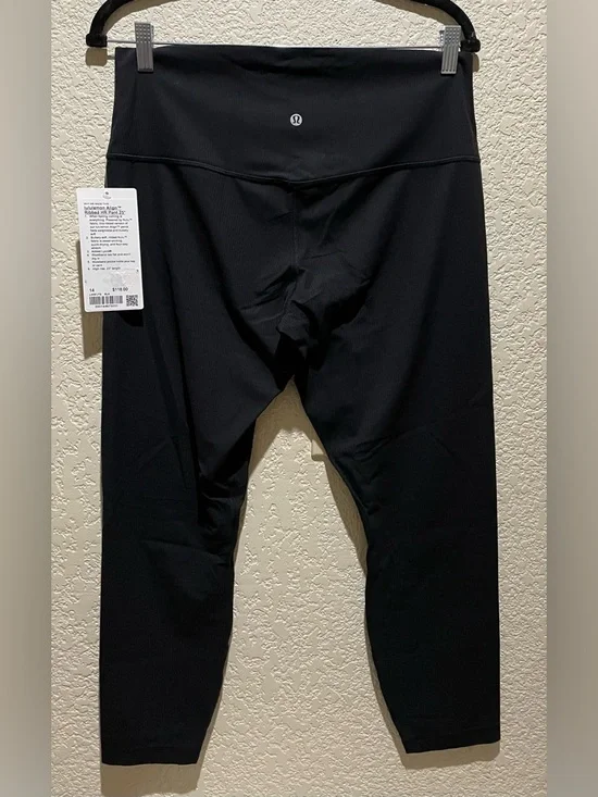 Lululemon NWT Align Ribbed High-Rise pants in Black 25” Leggings size 14 - Picture 7 of 12